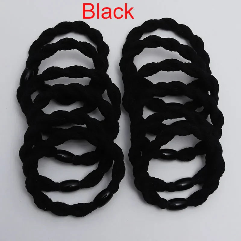 10Pcs Korean Strong Women Hair Scrunchies Girls Elastic