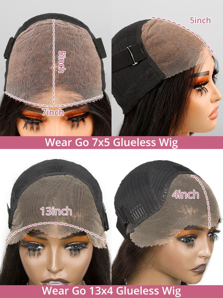 Highlight Ombre Curly 7x5 Glueless Wig Human Hair