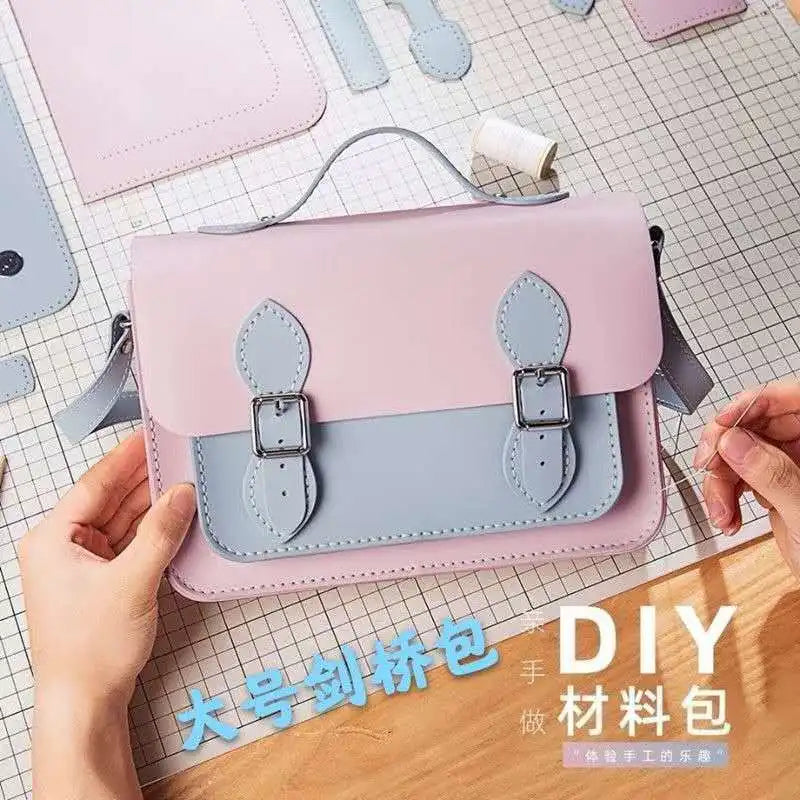 DIY Handwoven Cowhide Bag Gifts To Girlfriend Handsewn