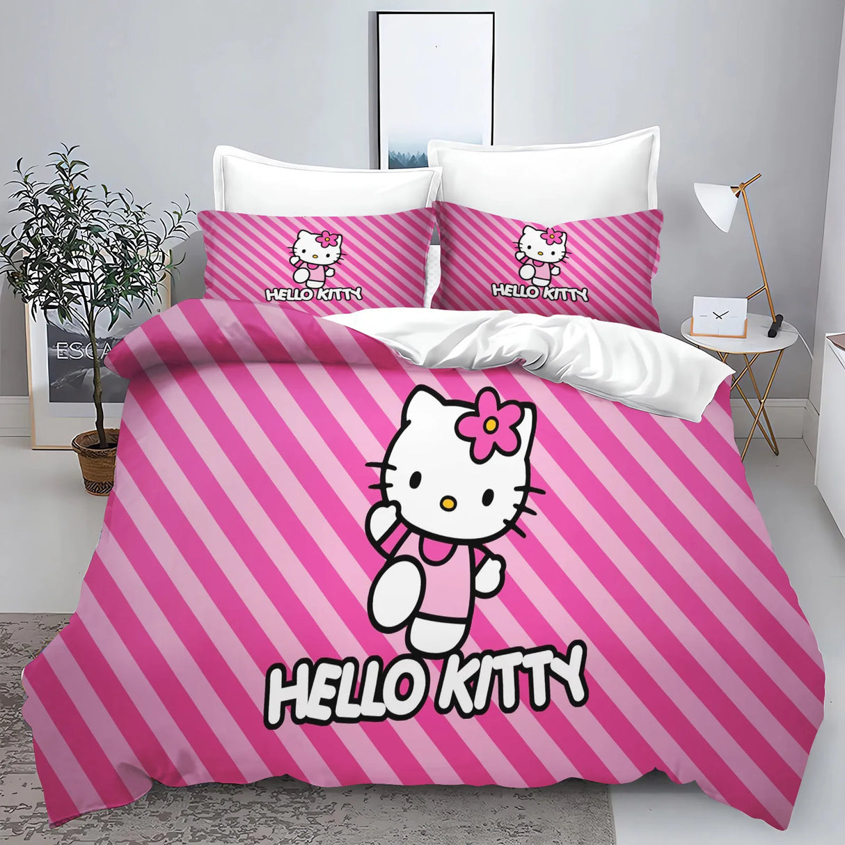 Hello Kitty With Pillowcase Bedding Set Duvet Cover