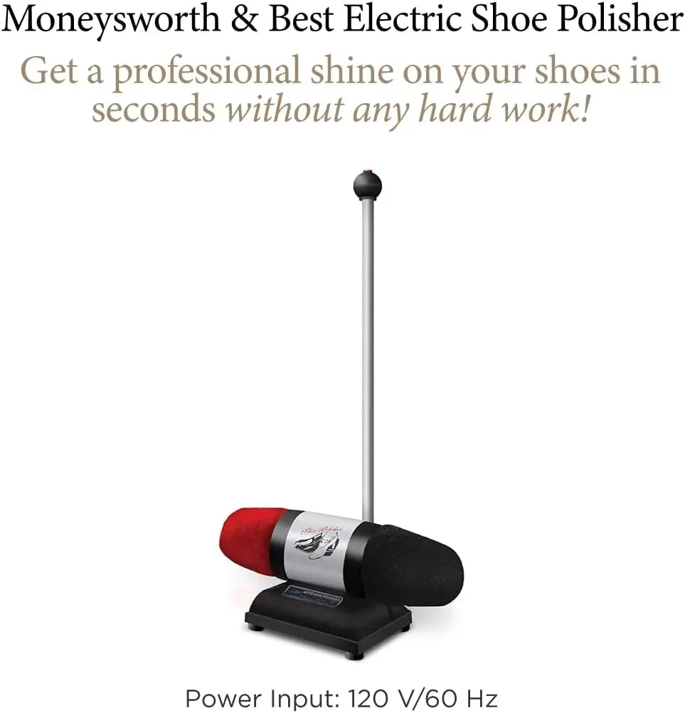 Moneysworth & Best Electric Shoe Polisher DualBuffer Shoe