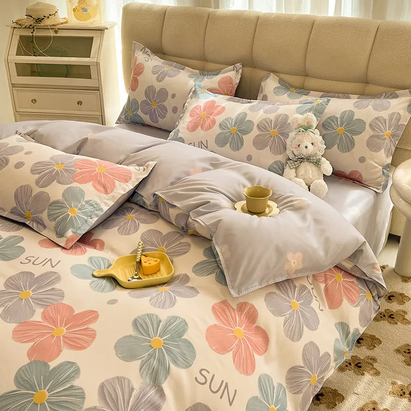 Cute Bedding Set Men Women Duvet Cover Bed