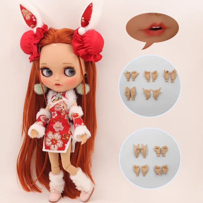 ICY DBS Blyth Doll Pouting Mouth Tan Skin