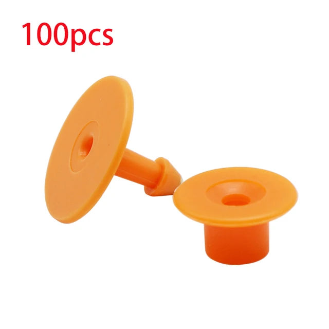 100 Pcs Wordless Label Anti-shedding Round Swine Sheep