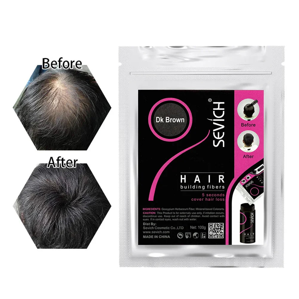 Sevich 100g Hair Fibers 10 Color Keratin Hair