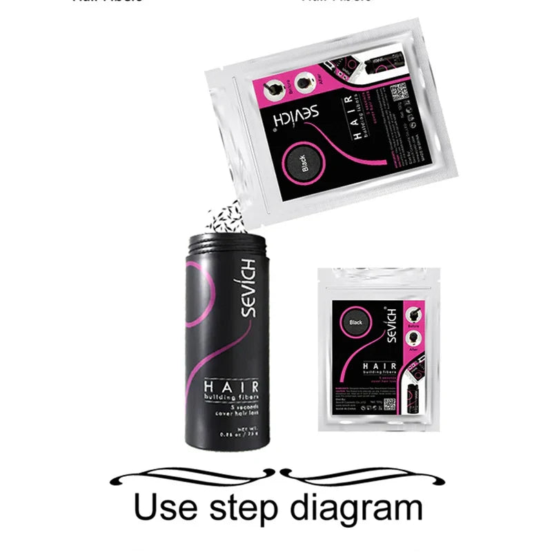 Sevich 100g Hair Fibers 10 Color Keratin Hair