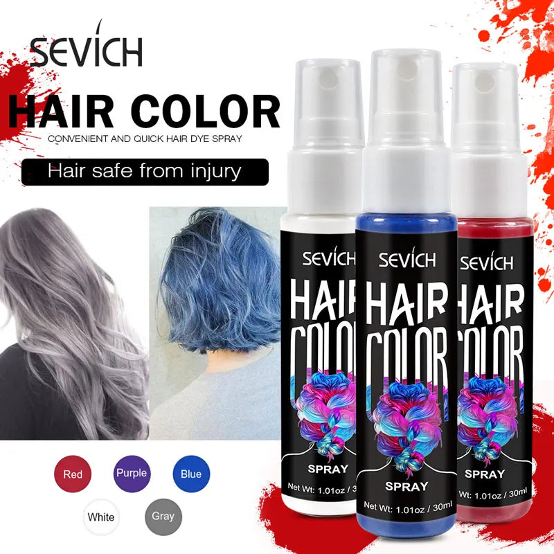 Sevich 8 Colors 30ml Hair Dye Spray Disposable