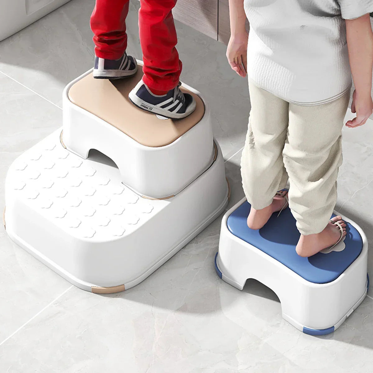 Kid Step Stool With Non-Slip Pads Living Room