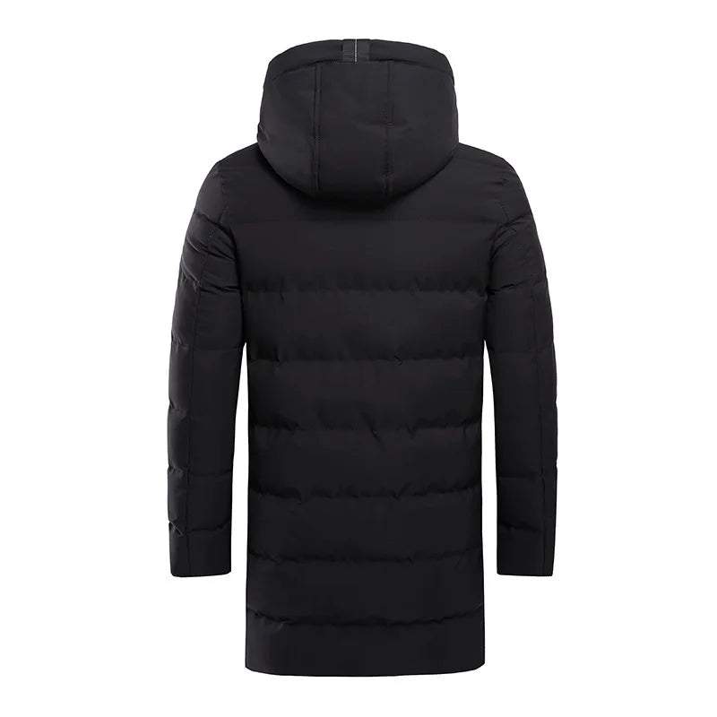 Winter Thick Warm Jacket Men Oversized Long Cotton