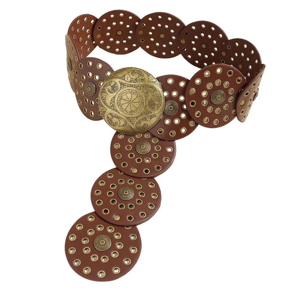 Women Belt Vintage Hollow Out Cowboy Style Lady