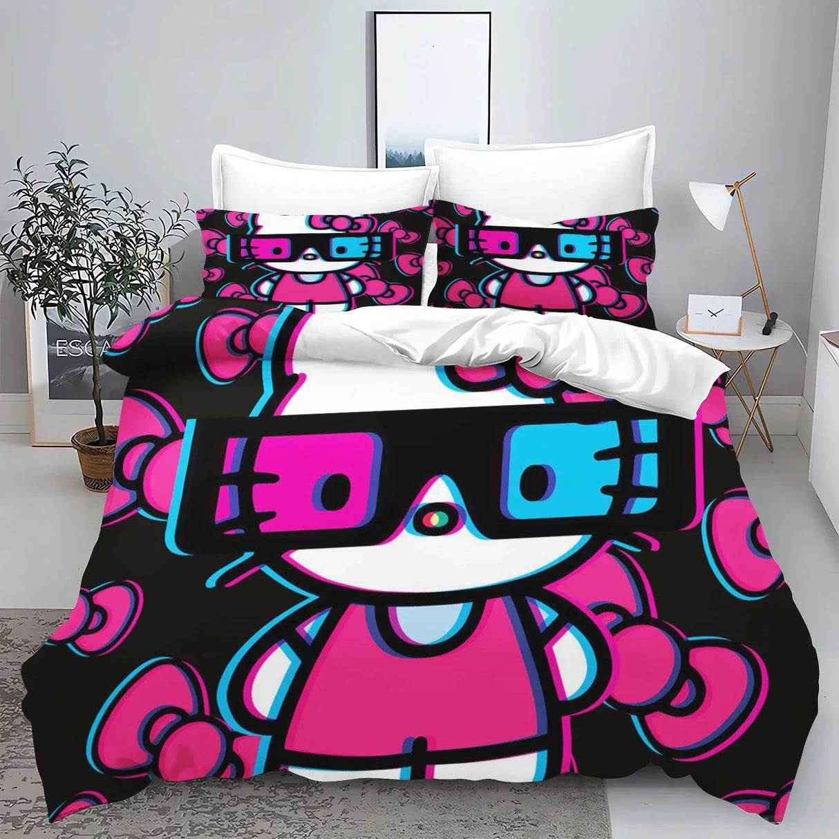 Hello Kitty With Pillowcase Bedding Set Duvet Cover