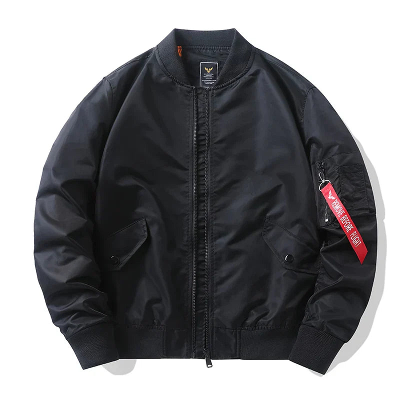 Mens Bomber Jacket Aviator Jackets Pilot Male Outwear