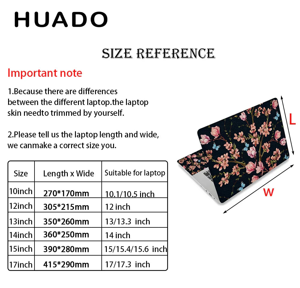 DIY customizable Laptop skin sticker notebook computer stickers