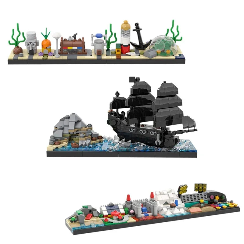 BuildMOC City Skyline Saint Petersburg Rome Washington Rotterdam