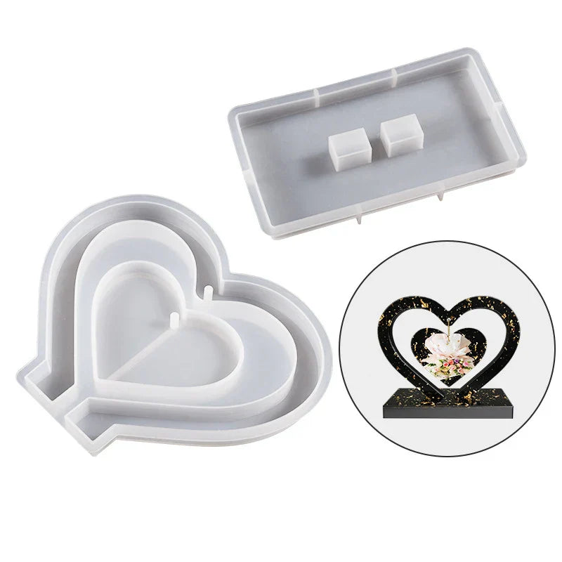 Christmas Tree Silicone Mold Hanging Photo Frame Moulds