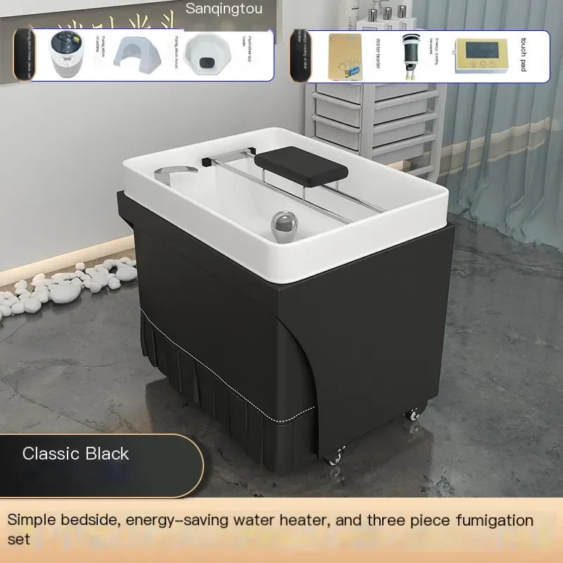 Head Spa Shampoo Chair Hair Stylist Sink Steam