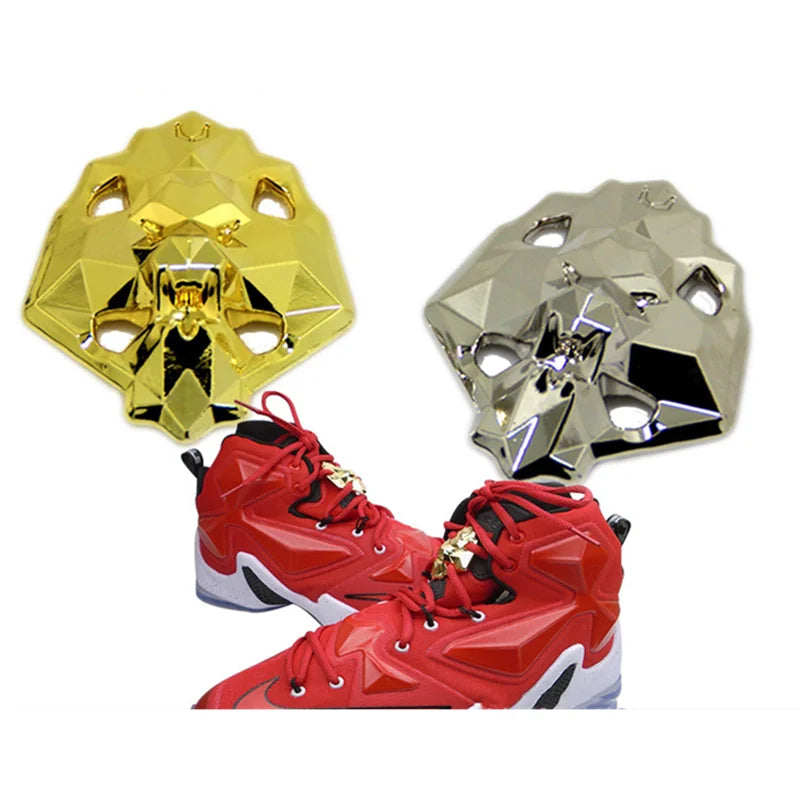 24k Mirror Electroplated Polygonal NonFade Metal Shoelace Buckle