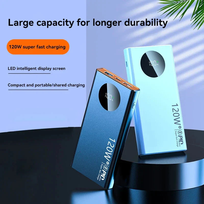 50000mAh Sufficient Capacity Power Bank 120W Super Fast