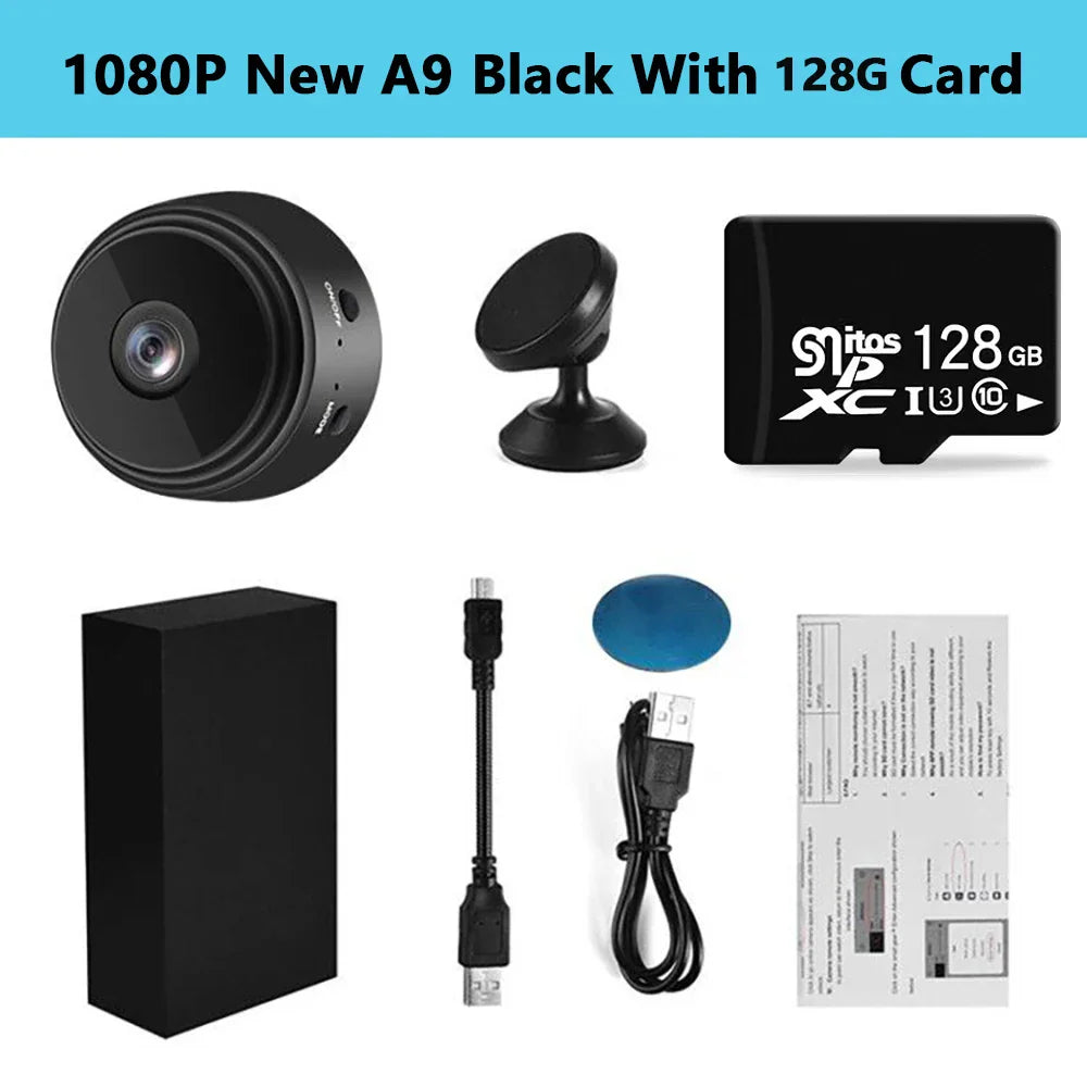 2024 Upgraded A9 Mini WiFi Camera FullHD 1080p