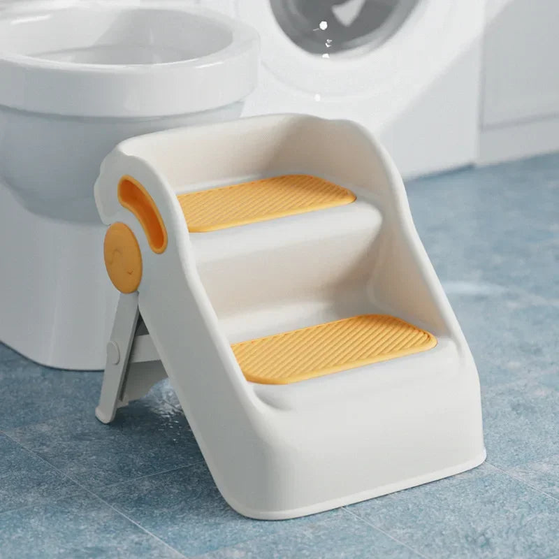 Home Poop Step Stools Foldable Stairs Kitchen Plastic