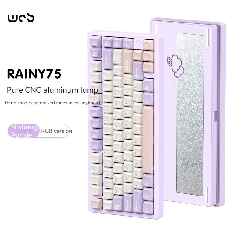 Wob Rainy75 Mechanical Keyboard CNC Aluminum Alloy RGB