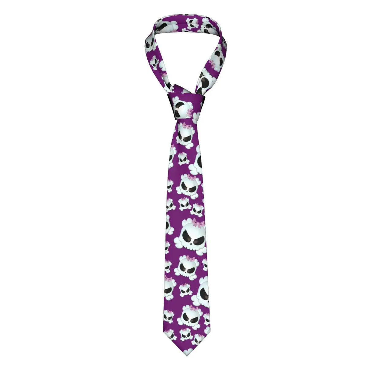 Mens Tie Classic Skinny Haloween Scary Skull Neckties