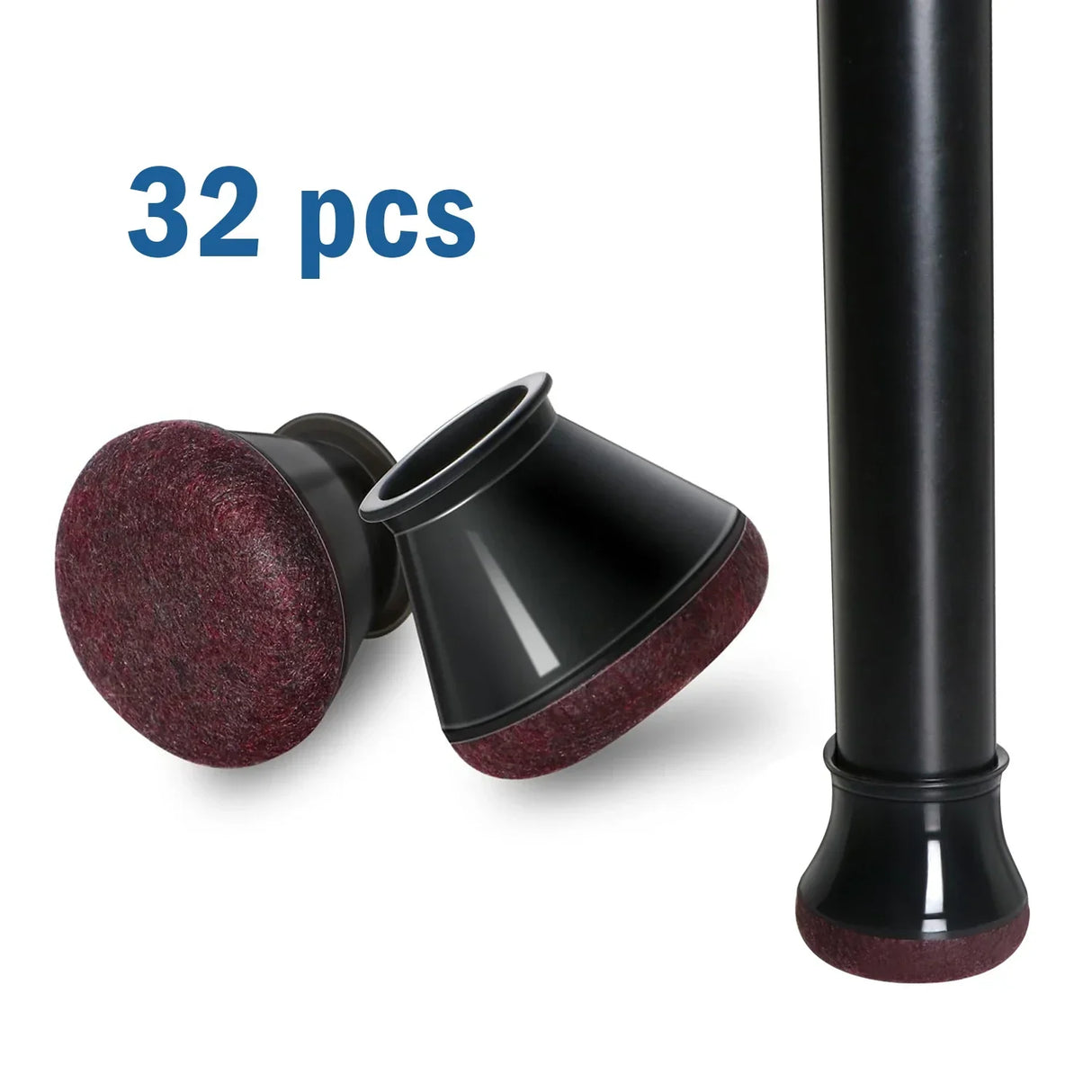 32 Pcs Chair Leg Floor Protectors for Hardwood