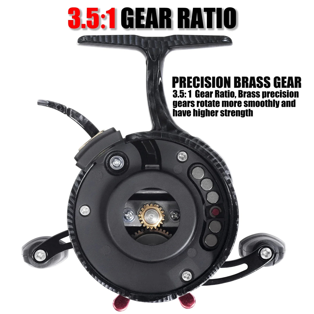 SAMOLLA New Ice Fishing Reels Winter Coil High-foot