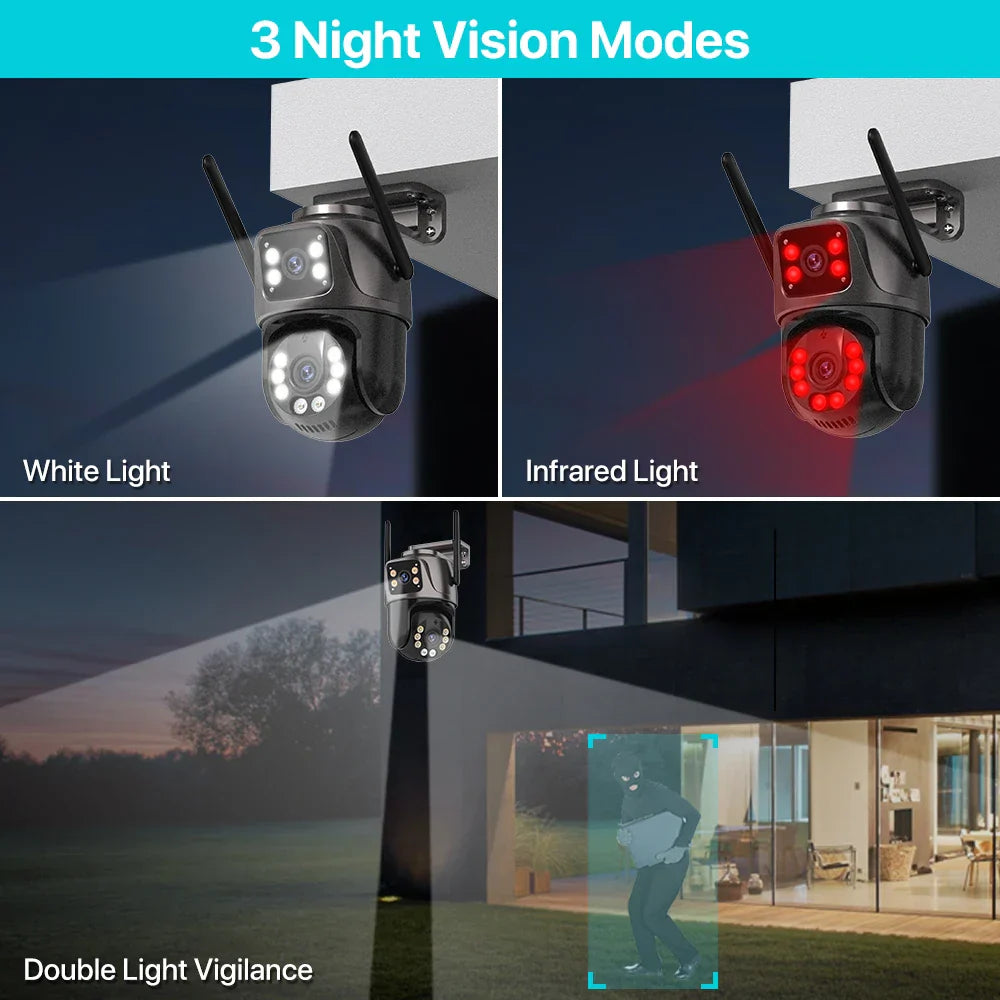 4K 8MP HD Wifi PTZ Camera Outdoor 4MP