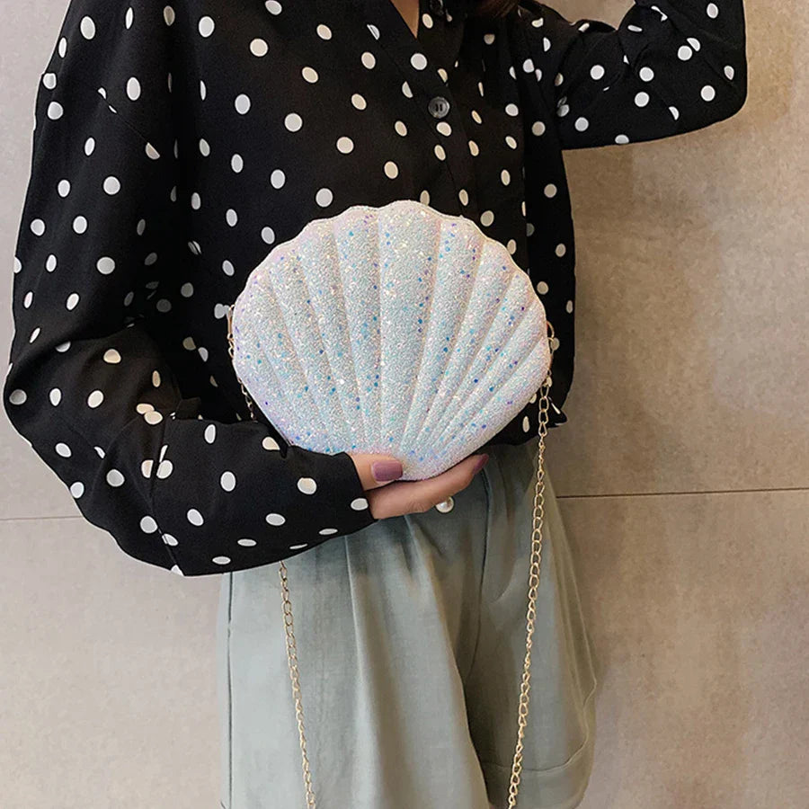 Mini Shell crossbody Bag Character Diamond shoulder bag