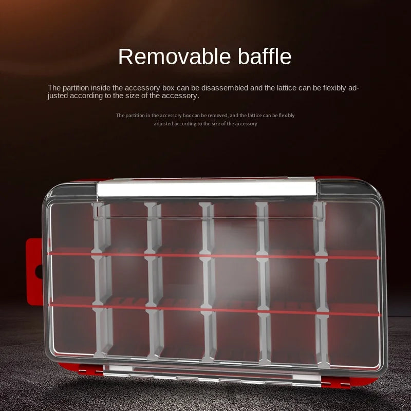 MEBAO multi-functional double-layer accessories storage box fishing hard