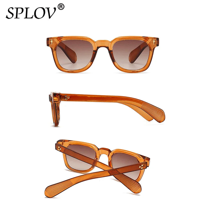 Luxury Square Men Sunglasses Fashion Gradient Driving Shades