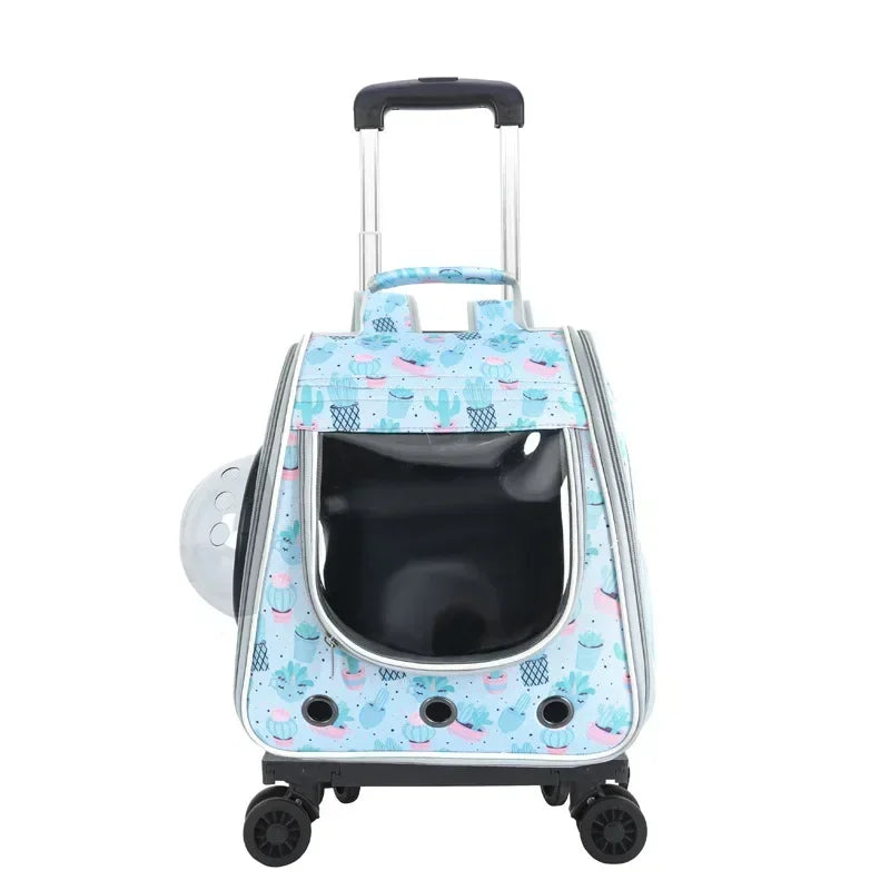 2 In 1 Large Pet Cat Backpack Stroller