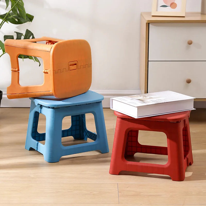 Japanese-style Portable Household Folding Stool Kids Child Plastic