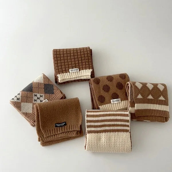 Kids Plaids Scarf New Autumn Winter Boys and