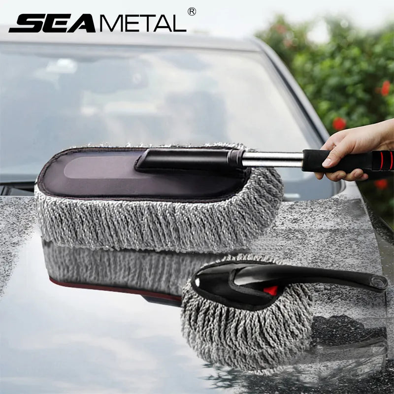 SEAMETAL Superfine Fiber Car Duster Suit Retractable Microfiber