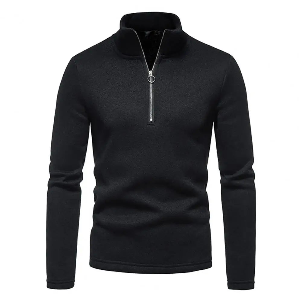 Warm Zipper Sweater Winter Jacket Solid Color High
