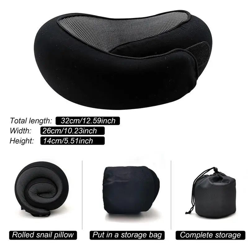 Travel Pillow Memory Foam Neck Support For Flight