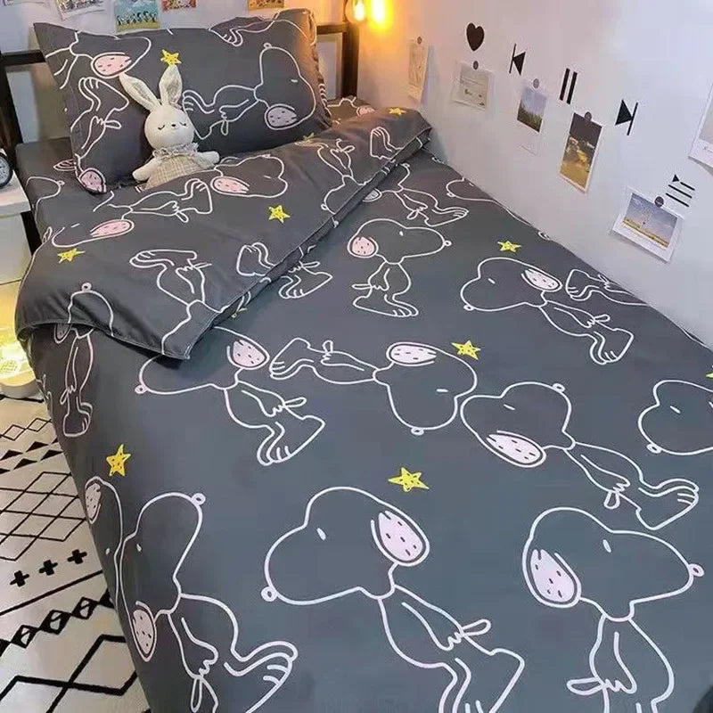 Snoopy girl boy Cartoon bed sheet pillowcase cartoon