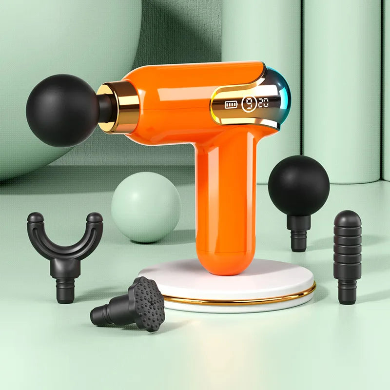LCD Mini Fascia Gun Portable Electric Neck Membrane