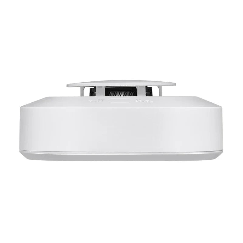 Fire Protection 433MHz Smoke Detector Wireless White Color