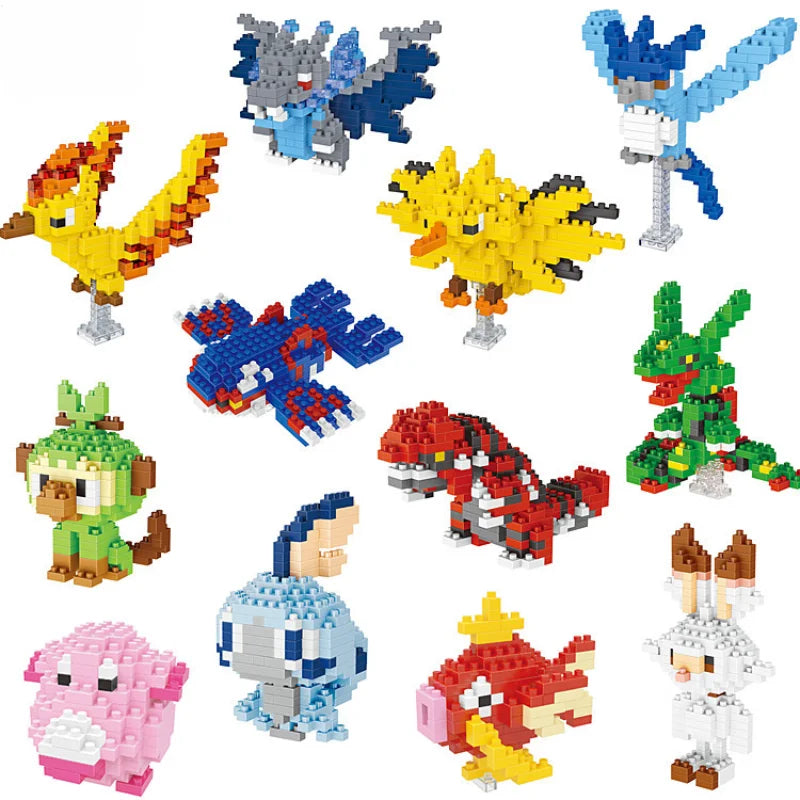 Pokemon Dracaufeu Cartoon Building Blocks Anime Characters Groudon