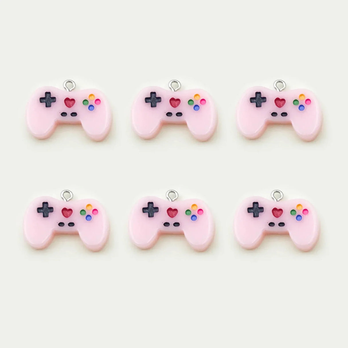 Randomly 610Pcs Colorful Resin Game Controller Charms Pendants