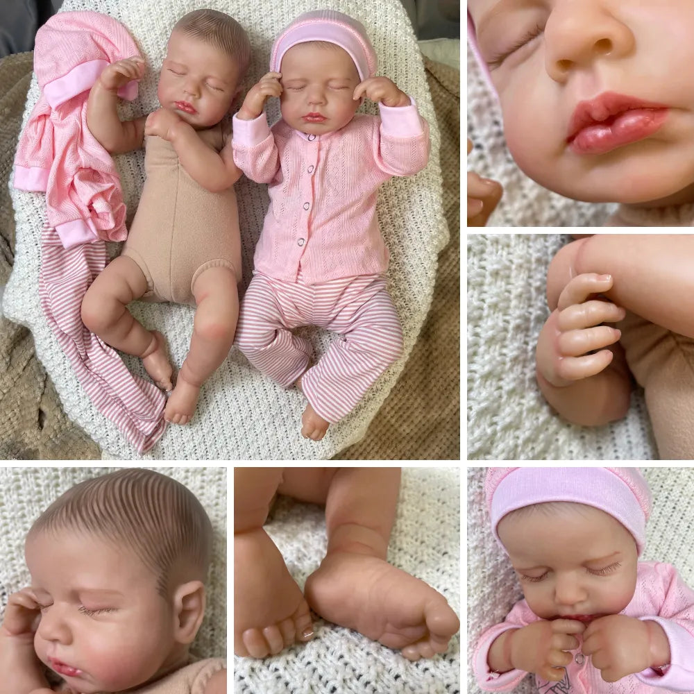 20Inch Lifelike Already Painted Reborn Dolls LouLou 3D