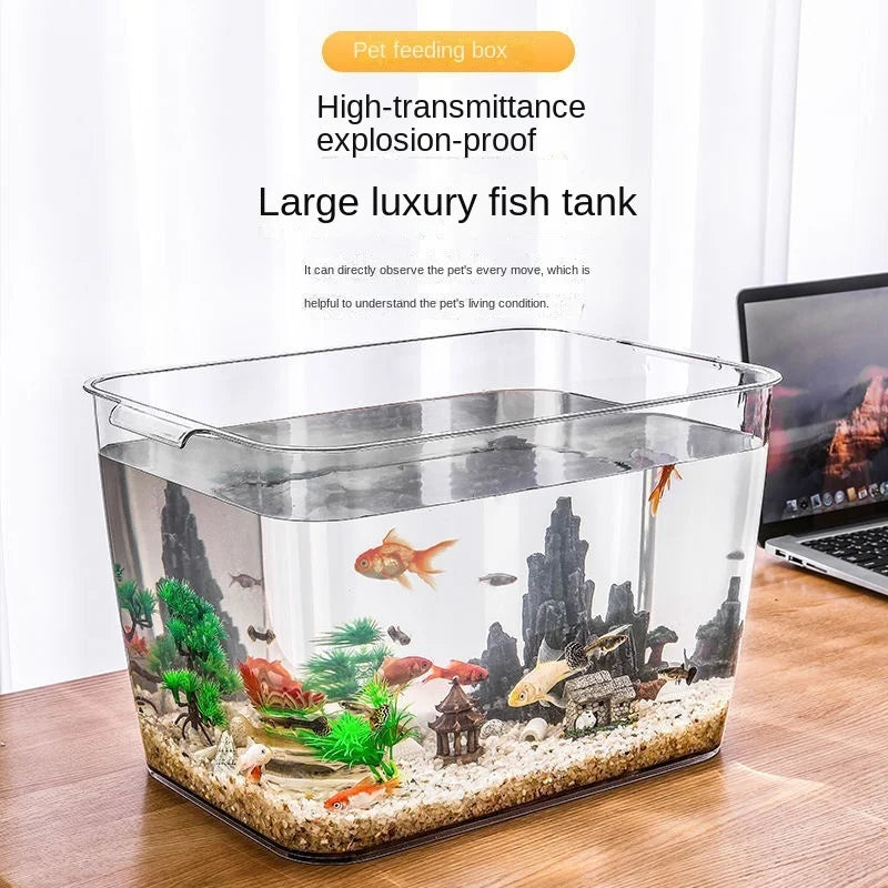 PET Aquarium Box Plastics Ultra-white Organic Glass Explosion-proof