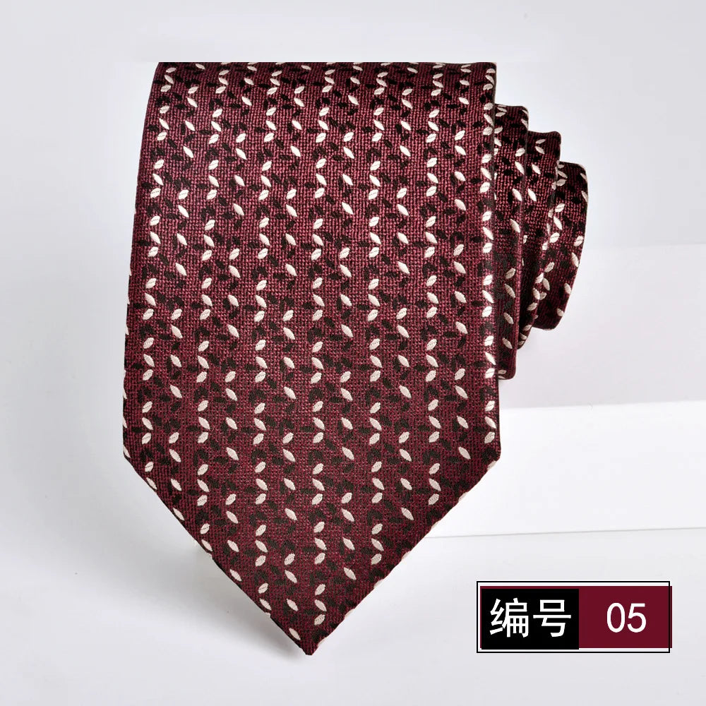 ties for men 2024 Luxury Wine Red Groom