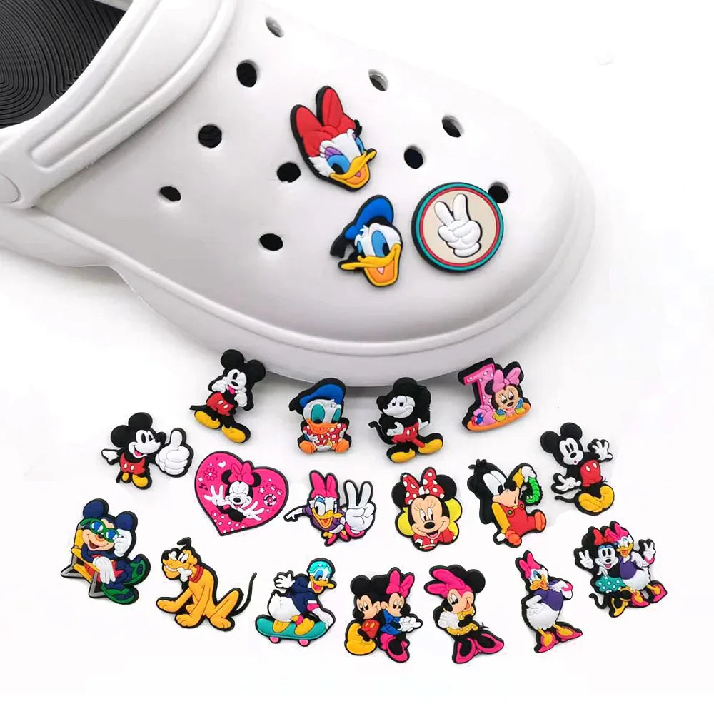 Aoger Disney Mickey Minnie Donald Shoe Charms