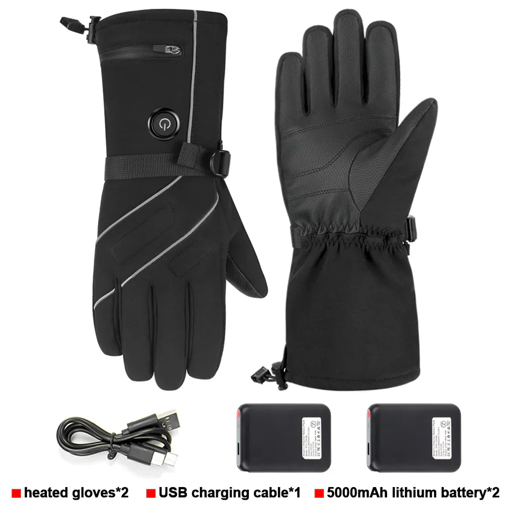 2023 Heated Motorcycle Gloves – USB Electric Thermal Biker Gloves