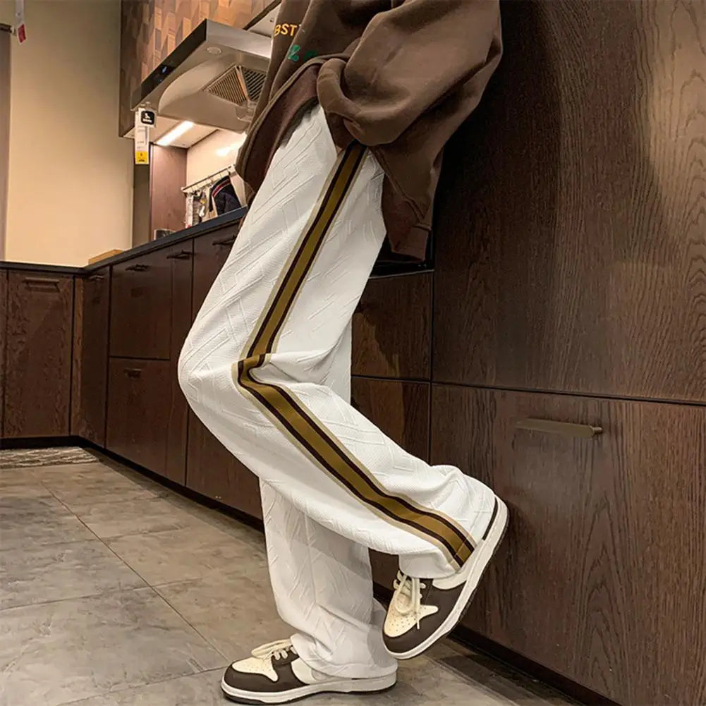 Men Pants Hip Hop Loose Wide Leg Elastic