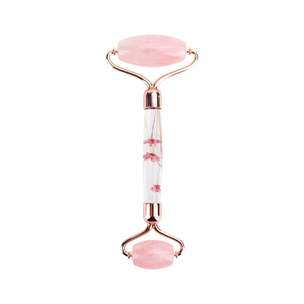 Natural Jade Roller Gua Sha Set Massager for